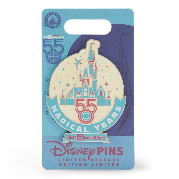 Cinderella Castle with Tinker Bell Pin - Walt Disney World 55th Anniversary - Limited Release