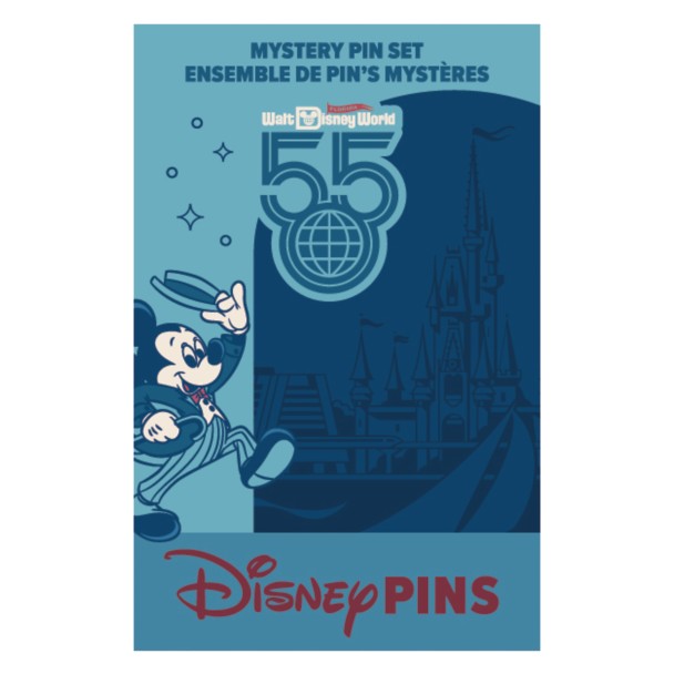 Walt Disney World 55th Anniversary Mystery Pin Blind Pack - 2-Pc.