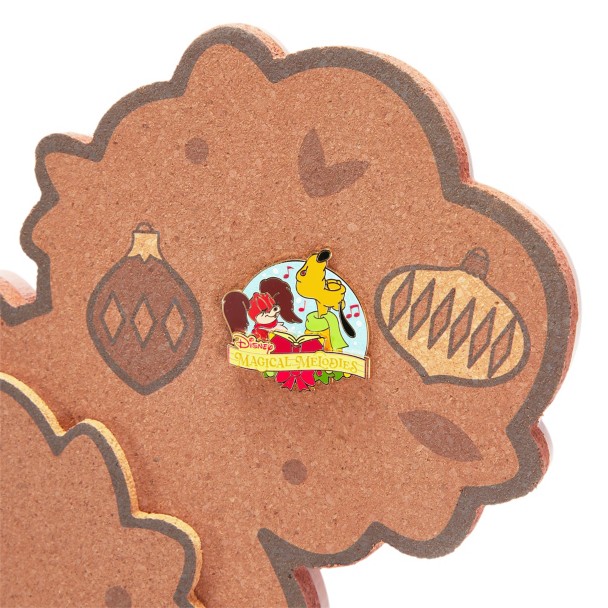 Mickey Mouse Icon Wreath Pin Collector's Cork Board with Pluto and Fifi Pin - Disney Magical Melodies - Limited Edition
