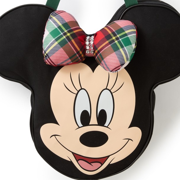 Minnie Mouse Big Face Holiday Canvas Tote