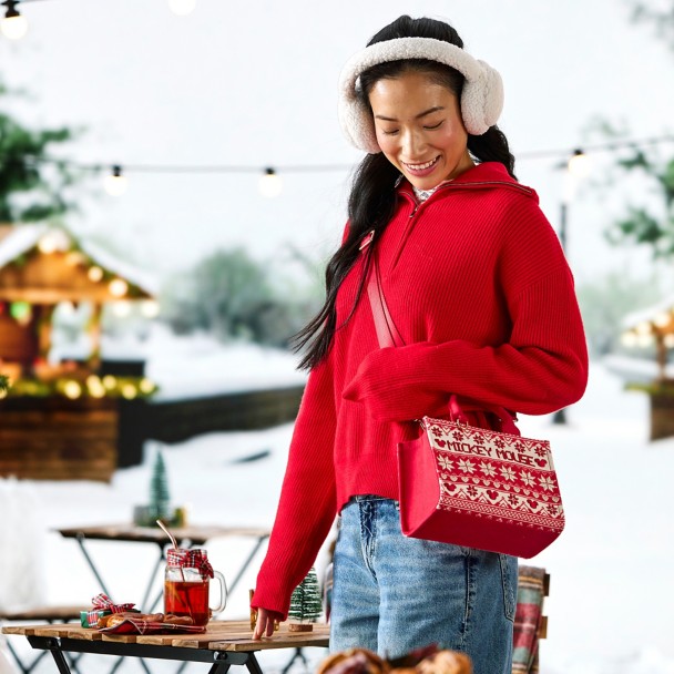Mickey Mouse Icon Fair Isle Mini Tote Bag - Once Upon a Bag