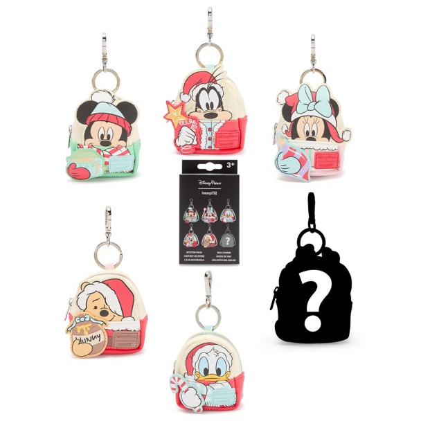 Mickey Mouse and Friends Holiday Loungefly Mini Backpack Mystery Bag Charms – 1-Pc. Mickey Mouse and Friends Holiday Loungefly Mini Backpack Mystery Bag Charms – 1-Pc.