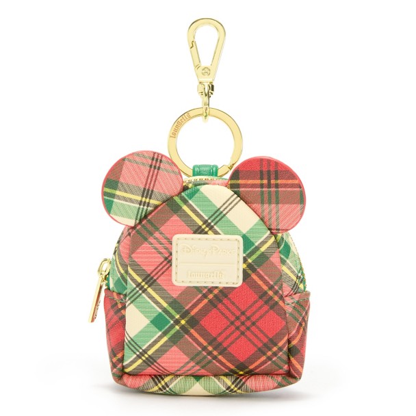 Mickey Mouse Plaid Loungefly Mini Backpack Bag Charm Mickey Mouse Plaid Loungefly Mini Backpack Bag Charm