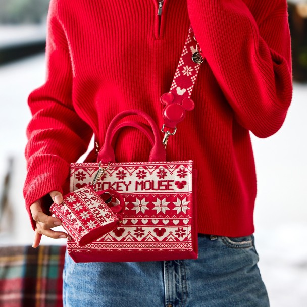Mickey Mouse Icon Fair Isle Micro Tote Bag Charm - Once Upon a Bag