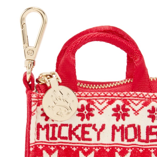 Mickey Mouse Icon Fair Isle Micro Tote Bag Charm - Once Upon a Bag