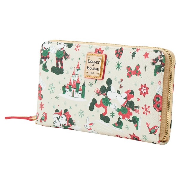 Mickey and Minnie Mouse Holiday Dooney & Bourke Wristlet Wallet - Exclusive