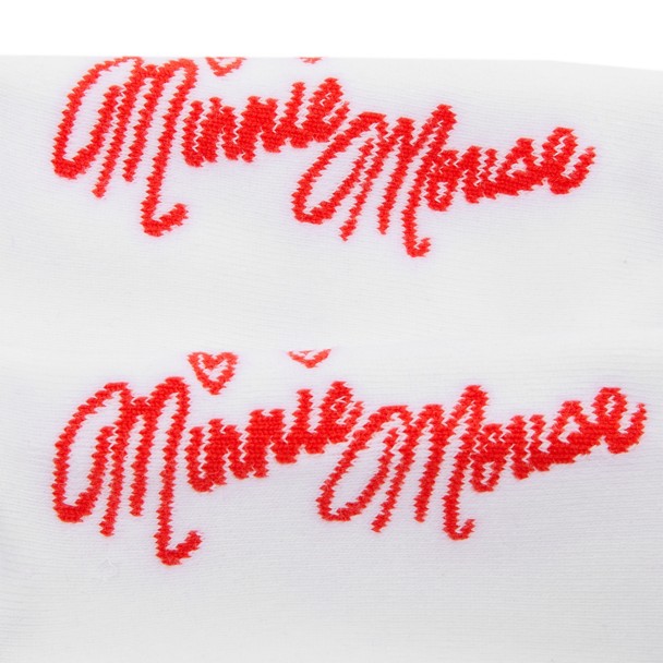 Santa Minnie Mouse Holiday Socks for Women
