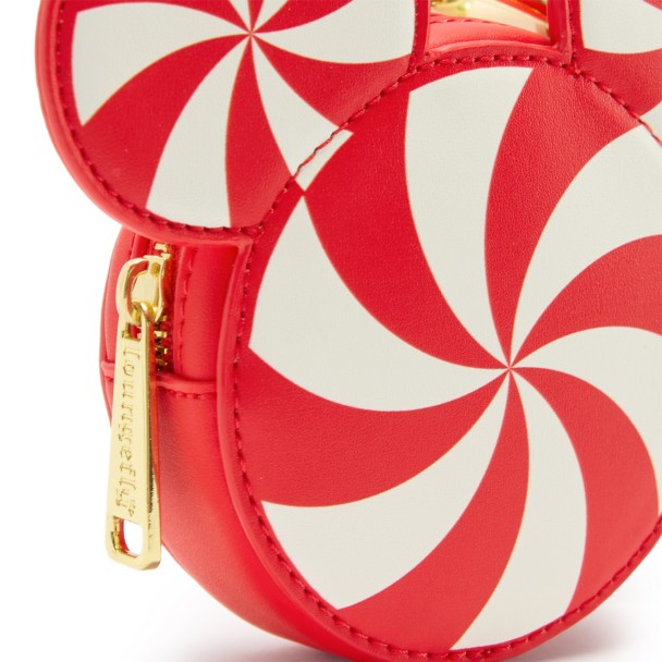 Santa Mickey Mouse Loungefly Holiday Crossbody Bag and Coin Purse Set