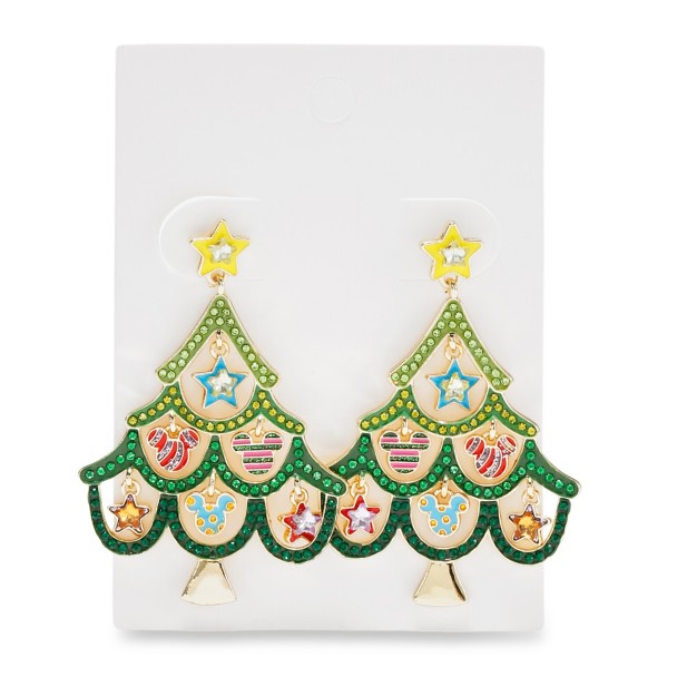 Mickey Mouse Icon Christmas Tree Earrings by BaubleBar