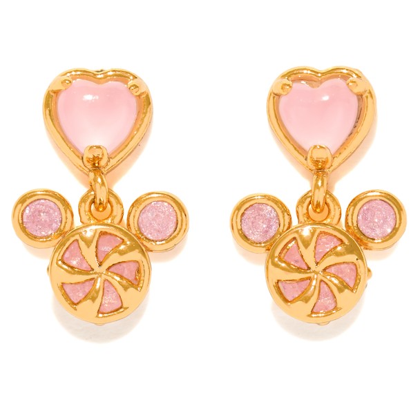 Mickey Mouse Peppermint Swirl Earrings by Girls Crew
