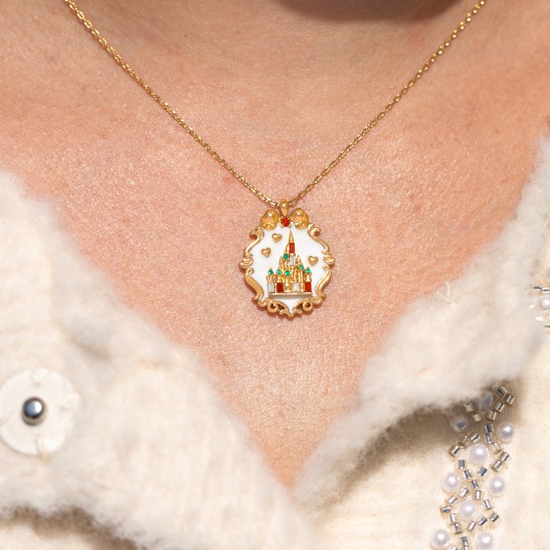 Fantasyland Castle Holiday Pendant Necklace by Girls Crew