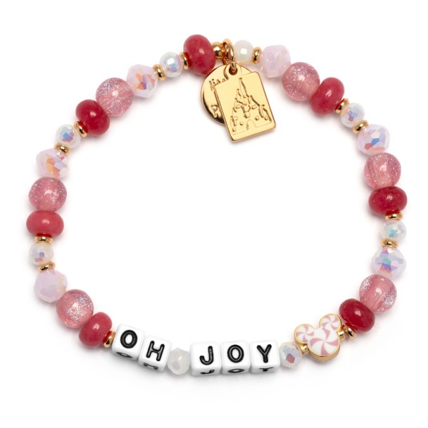 Mickey Mouse Peppermint Swirl ”Oh Joy” Bracelet by Little Words Project Mickey Mouse Peppermint Swirl ”Oh Joy” Bracelet by Little Words Project