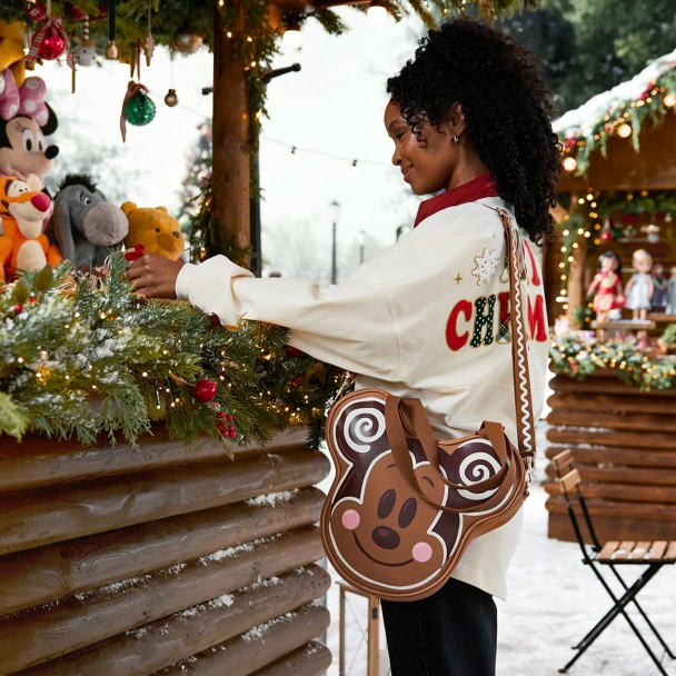 Mickey Mouse Gingerbread Mini Big Face Canvas Tote