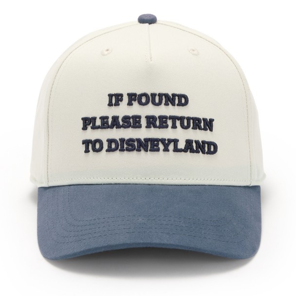 Disneyland ”If Found Please Return to Disneyland” Baseball Cap for Adults Disneyland ”If Found Please Return to Disneyland” Baseball Cap for Adults