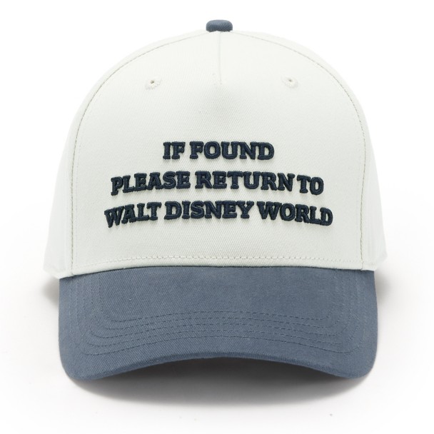 Walt Disney World ”If Found Please Return to Walt Disney World” Baseball Cap for Adults Walt Disney World ”If Found Please Return to Walt Disney World” Baseball Cap for Adults