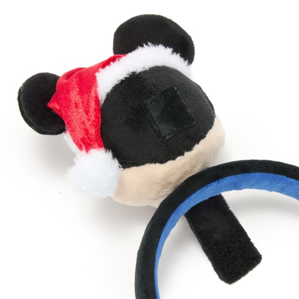 Santa Mickey Mouse Headband Plush - Mini 3 1/2''