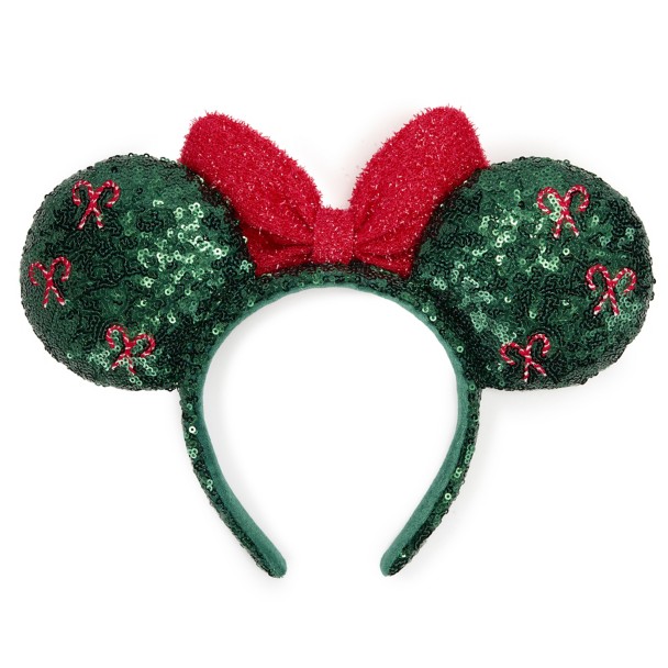 Minnie Mouse Sequined Holiday Ear Headband for Adults