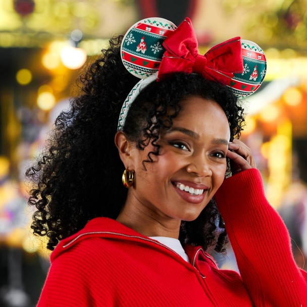 Minnie Mouse Fair Isle Holiday Ear Headband for Adults
