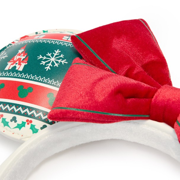 Minnie Mouse Fair Isle Holiday Ear Headband for Adults