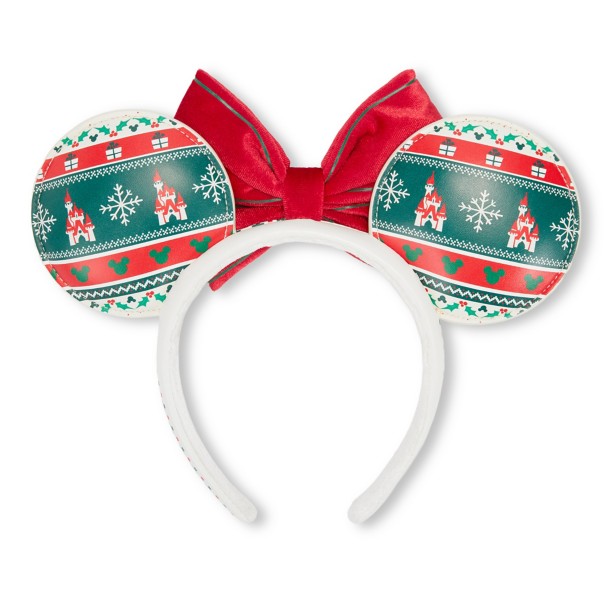 Minnie Mouse Fair Isle Holiday Ear Headband for Adults