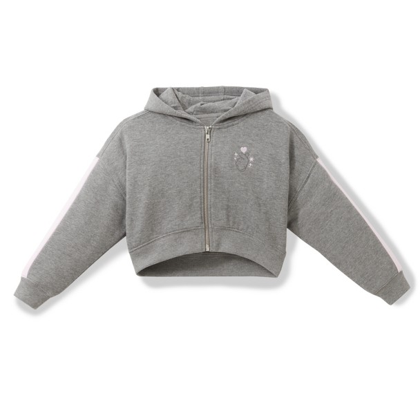 Mickey Mouse Cropped Zip Hoodie for Girls