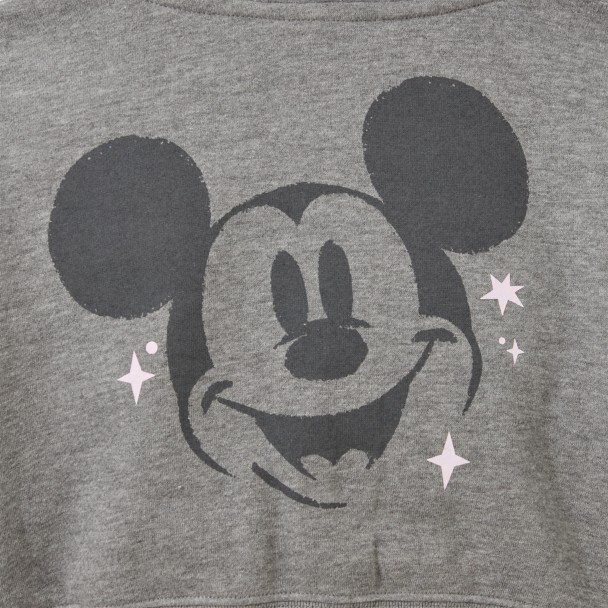 Mickey Mouse Cropped Zip Hoodie for Girls