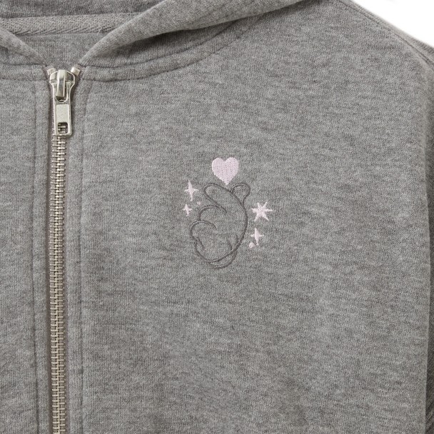 Mickey Mouse Cropped Zip Hoodie for Girls