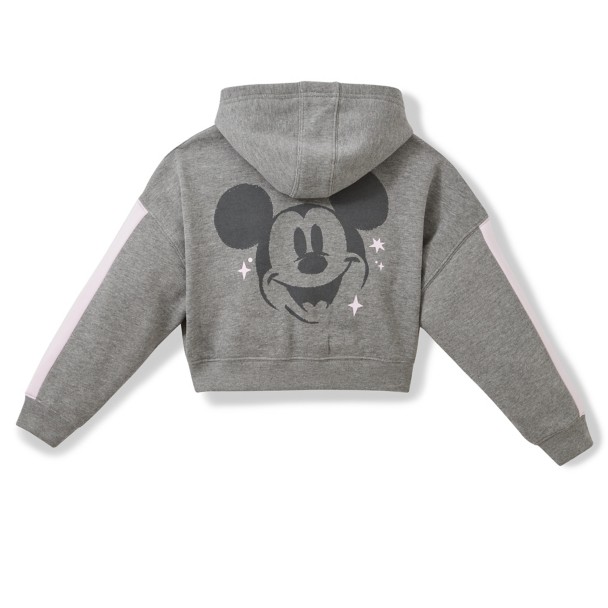 Mickey Mouse Cropped Zip Hoodie for Girls Mickey Mouse Cropped Zip Hoodie for Girls