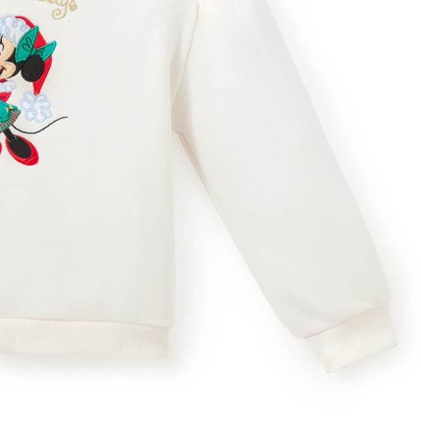 Santa Minnie Mouse ''Magic of the Holidays'' Pullover Sweatshirt for Kids