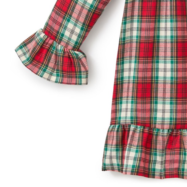 Santa Minnie Mouse Plaid Holiday Nightshirt for Girls
