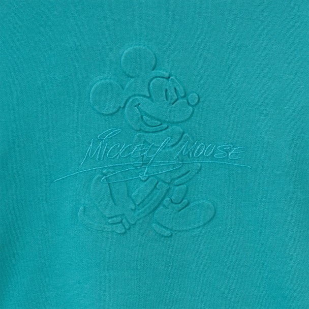 Mickey Mouse Pullover Sweatshirt for Women - Teal Green
