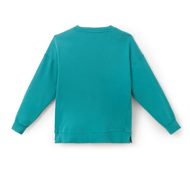 Mickey Mouse Pullover Sweatshirt for Women - Teal Green