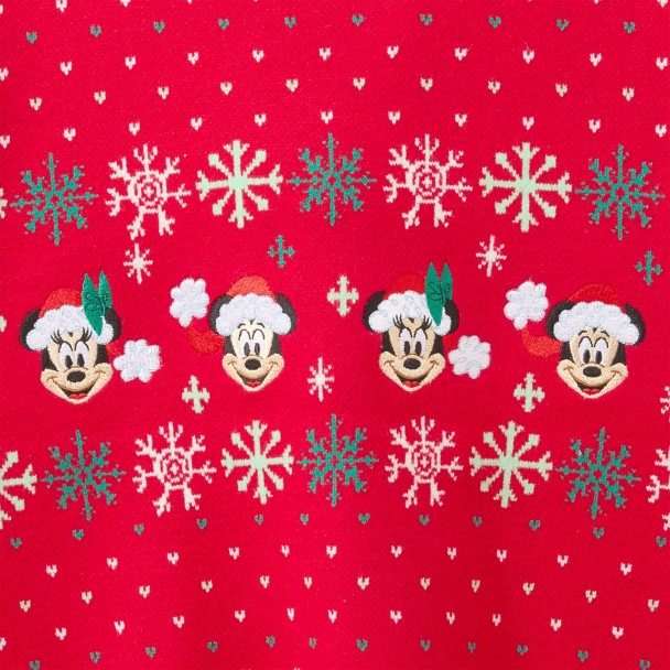 Mickey and Minnie Mouse Holiday Cardigan Sweater for Women