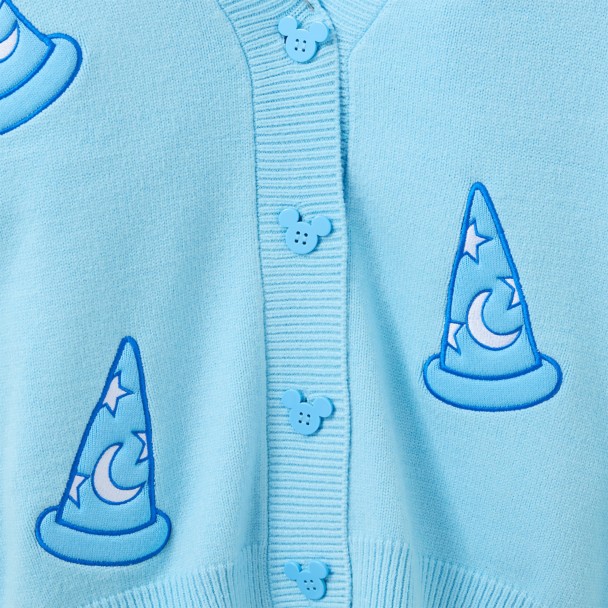 Sorcerer Mickey Mouse Hat Cardigan for Women - Fantasia