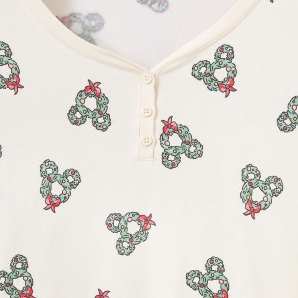 Mickey Mouse Icon Wreath Long Sleeve Top for Women