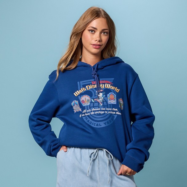 Mickey Mouse Walt Disney World 55th Anniversary Pullover Hoodie for Adults