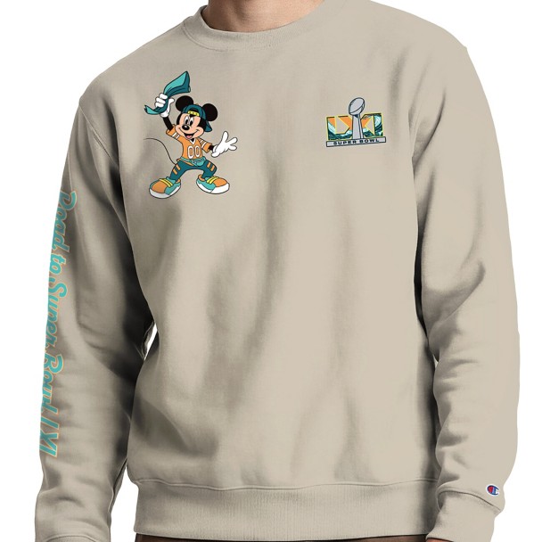 Mickey Mouse and Friends Road to Super Bowl LXI Pullover Sweatshirt for Adults by Champion