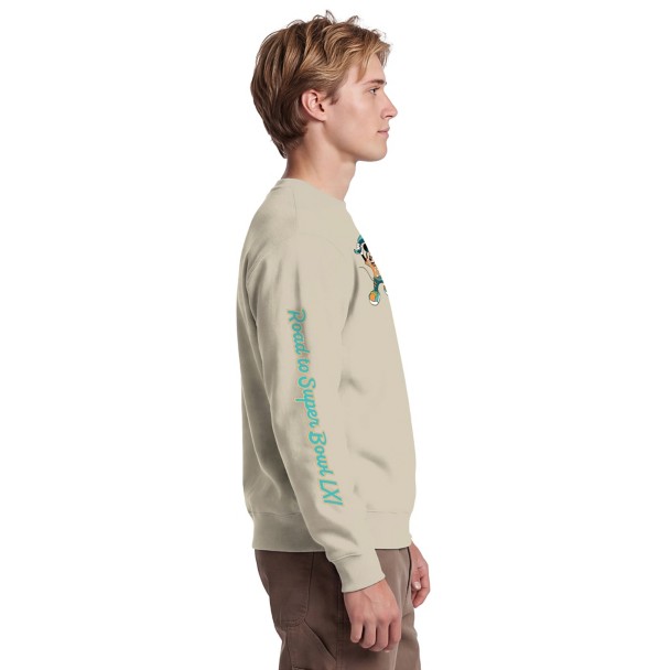 Mickey Mouse and Friends Road to Super Bowl LXI Pullover Sweatshirt for Adults by Champion