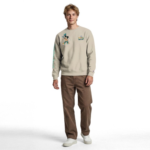 Mickey Mouse and Friends Road to Super Bowl LXI Pullover Sweatshirt for Adults by Champion