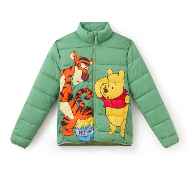 Winnie the Pooh and Tigger Puffer Jacket for Adults Winnie the Pooh and Tigger Puffer Jacket for Adults