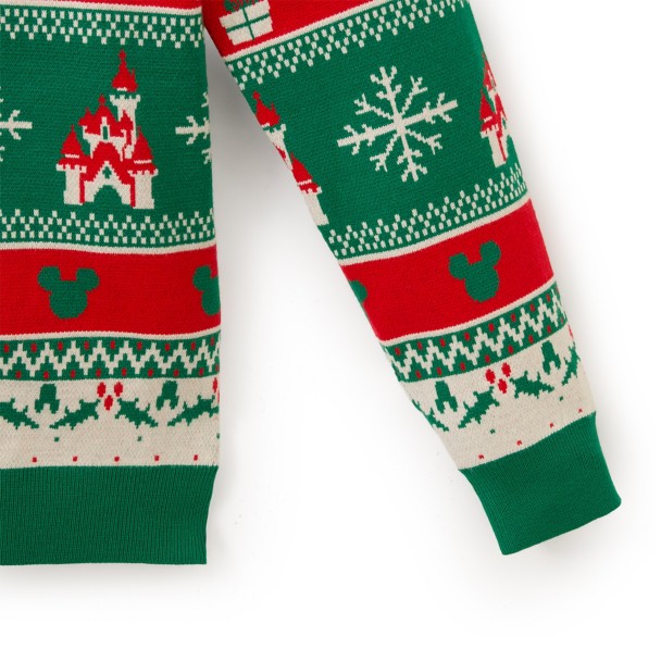 Santa Mickey Mouse Pullover Sweater for Adults