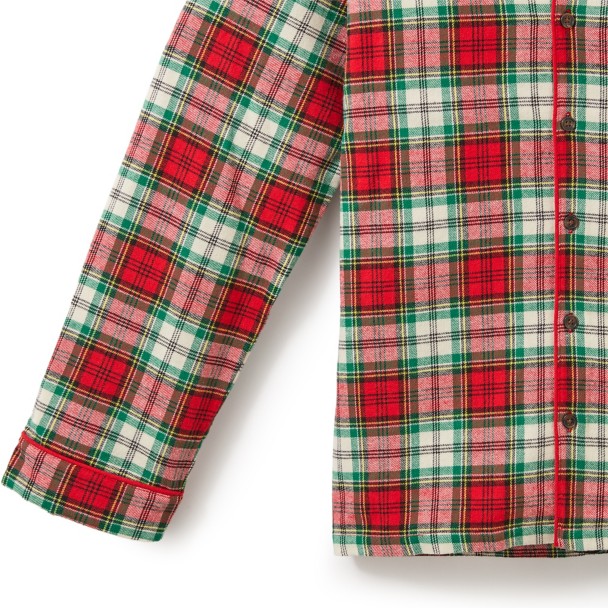Santa Mickey Mouse Plaid Holiday Sleep Set for Adults