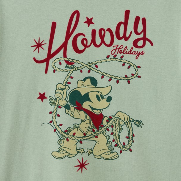 Mickey Mouse ''Howdy Holidays'' T-Shirt for Adults