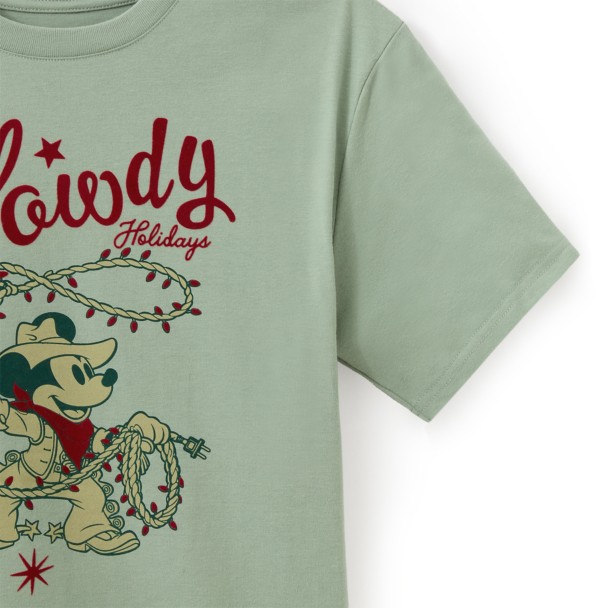 Mickey Mouse ''Howdy Holidays'' T-Shirt for Adults