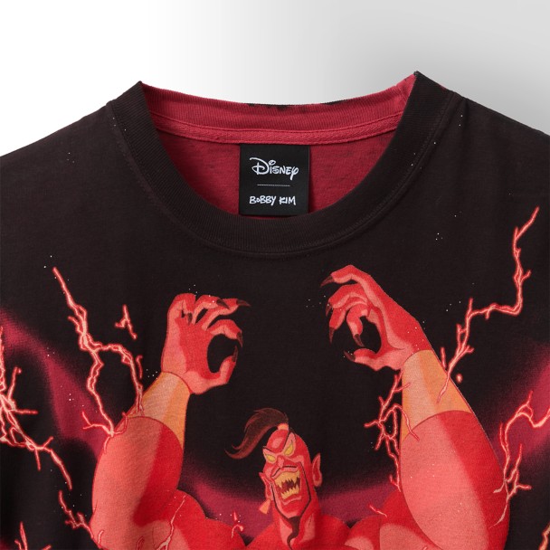 Jafar as Genie Disney  Bobby Kim T-Shirt for Adults - Aladdin - Red - Limited Release