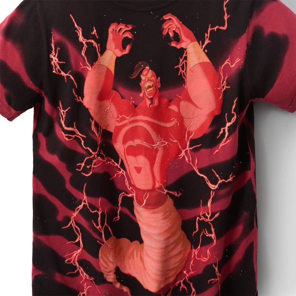 Jafar as Genie Disney  Bobby Kim T-Shirt for Adults - Aladdin - Red - Limited Release