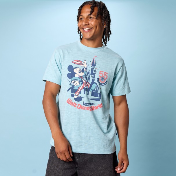 Mickey Mouse Walt Disney World 55th Anniversary Checklist T-Shirt for Adults