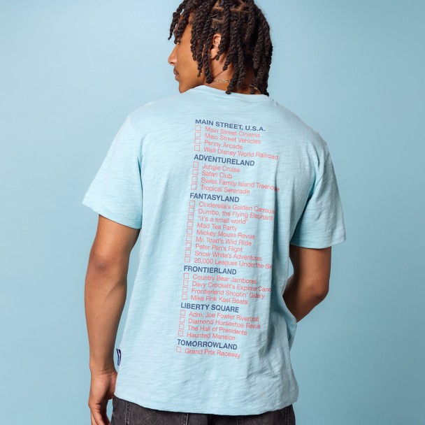 Mickey Mouse Walt Disney World 55th Anniversary Checklist T-Shirt for Adults