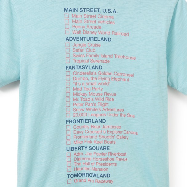 Mickey Mouse Walt Disney World 55th Anniversary Checklist T-Shirt for Adults