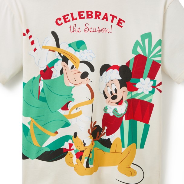 Mickey Mouse and Friends Holiday T-Shirt for Adults